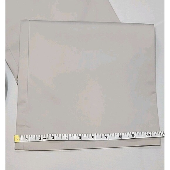 EXPRESS Women's Editor Light Khaki Trousers- Size 10 R Bootcut Pockets Dressy - Picture 6 of 11